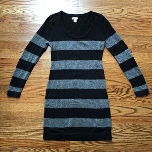 Old Navy metallic striped sweater dress